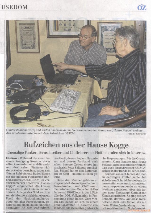 Ostseezeitung vom 1.11.2011